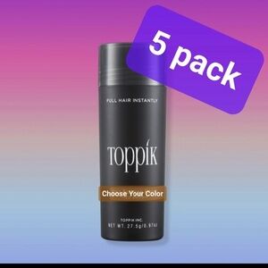 Toppik keratin hair building fibers baldness concealers 27.5 gr (5 pack)
